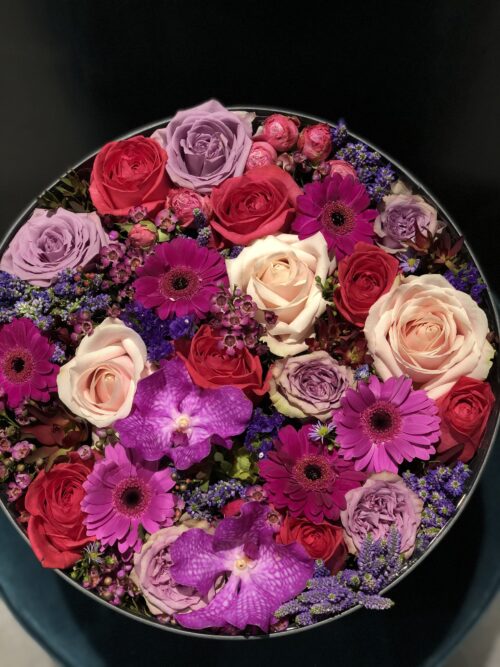 composizione flower box per matrimonio